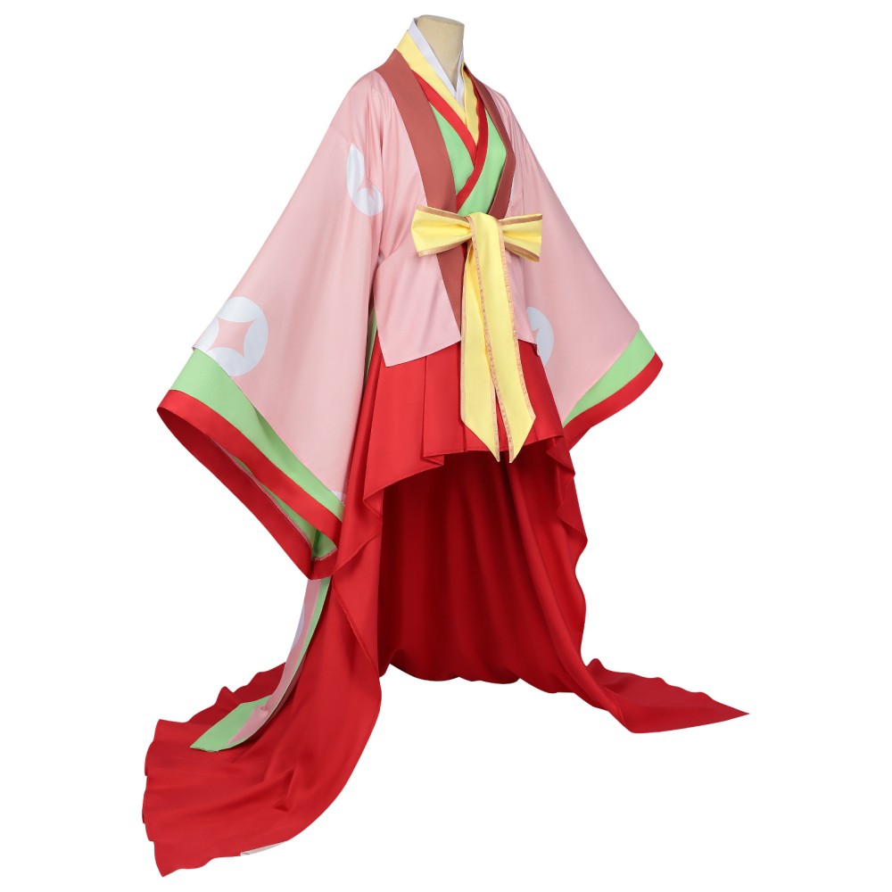 Cosmic Princess Kaguya Kaguya Women Pink Kimono Cosplay Costume Halloween Carnival Outfit