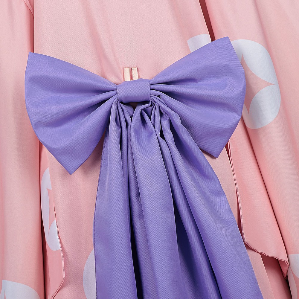 Cosmic Princess Kaguya Kaguya Women Pink Kimono Cosplay Costume Halloween Carnival Outfit