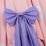 Cosmic Princess Kaguya Kaguya Women Pink Kimono Cosplay Costume Halloween Carnival Outfit