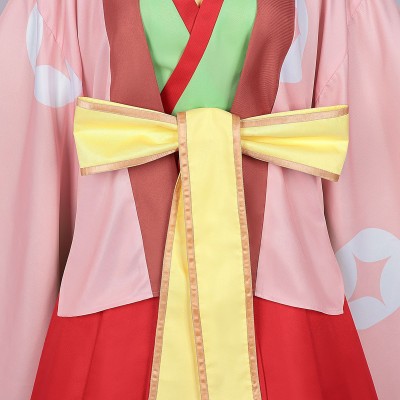 Cosmic Princess Kaguya Kaguya Women Pink Kimono Cosplay Costume Halloween Carnival Outfit