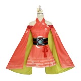 Cosmic Princess Kaguya Kaguya Women Orange Dress Cosplay Costume Halloween Carnival Outfit