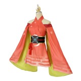 Cosmic Princess Kaguya Kaguya Women Orange Dress Cosplay Costume Halloween Carnival Outfit