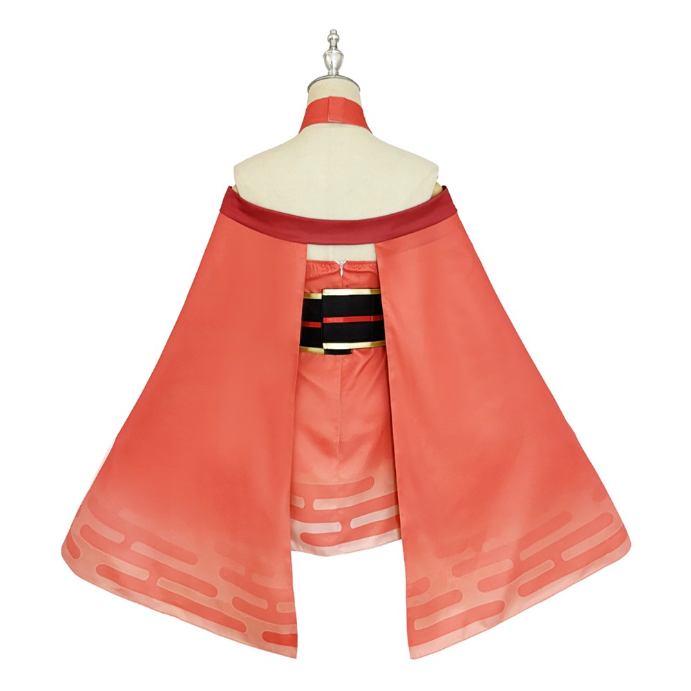 Cosmic Princess Kaguya Kaguya Women Orange Dress Cosplay Costume Halloween Carnival Outfit