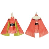 Cosmic Princess Kaguya Kaguya Women Orange Dress Cosplay Costume Halloween Carnival Outfit