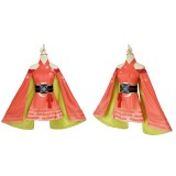 Cosmic Princess Kaguya Kaguya Women Orange Dress Cosplay Costume Halloween Carnival Outfit