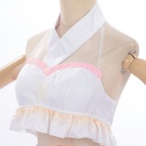 Cosmic Princess Kaguya Kaguya Pink Swimsuit Cosplay Costume Halloween Carnival Outfit