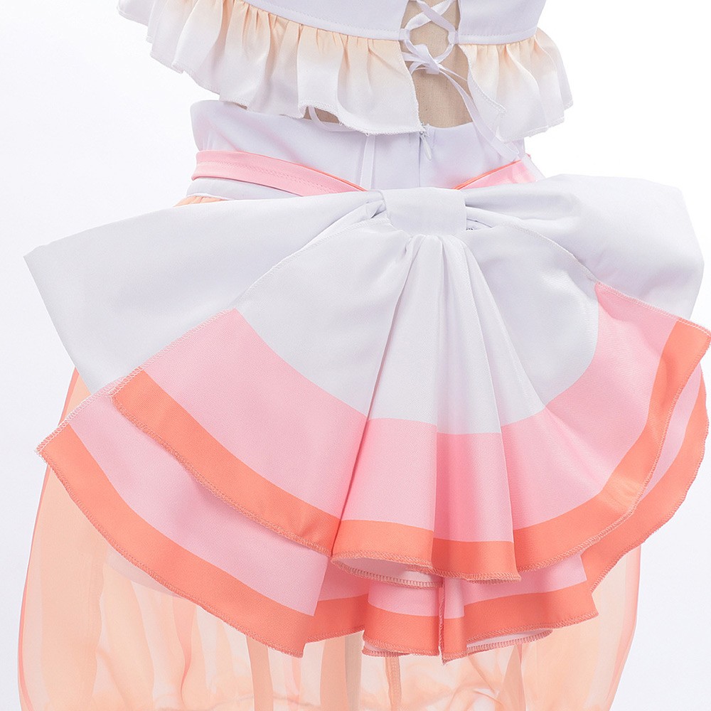 Cosmic Princess Kaguya Kaguya Pink Swimsuit Cosplay Costume Halloween Carnival Outfit