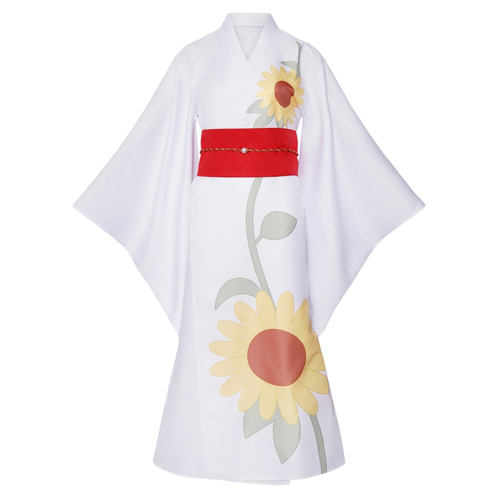 Cosmic Princess Kaguya Iroha Sakayori Women White Kimono Cosplay Costume Halloween Carnival Outfit