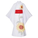 Cosmic Princess Kaguya Iroha Sakayori Women White Kimono Cosplay Costume Halloween Carnival Outfit