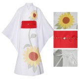 Cosmic Princess Kaguya Iroha Sakayori Women White Kimono Cosplay Costume Halloween Carnival Outfit