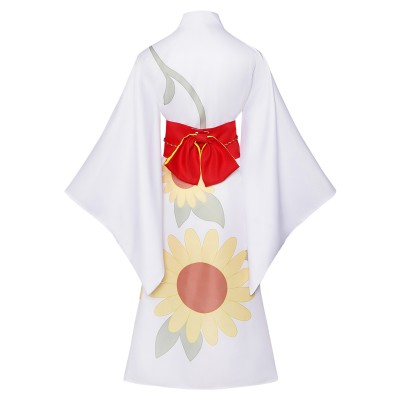 Cosmic Princess Kaguya Iroha Sakayori Women White Kimono Cosplay Costume Halloween Carnival Outfit
