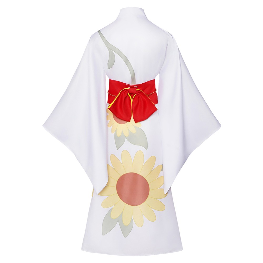 Cosmic Princess Kaguya Iroha Sakayori Women White Kimono Cosplay Costume Halloween Carnival Outfit