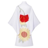 Cosmic Princess Kaguya Iroha Sakayori Women White Kimono Cosplay Costume Halloween Carnival Outfit