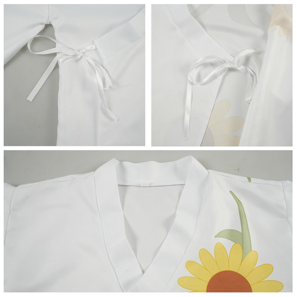 Cosmic Princess Kaguya Iroha Sakayori Women White Kimono Cosplay Costume Halloween Carnival Outfit
