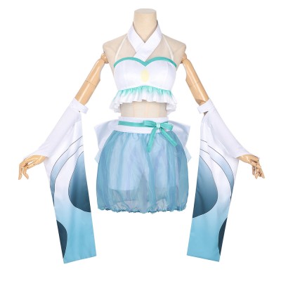 Cosmic Princess Kaguya Iroha Sakayori Women Blue Swimsuit Cosplay Costume Halloween Carnival Outfit