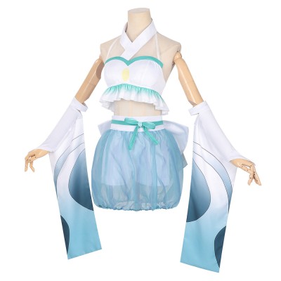Cosmic Princess Kaguya Iroha Sakayori Women Blue Swimsuit Cosplay Costume Halloween Carnival Outfit