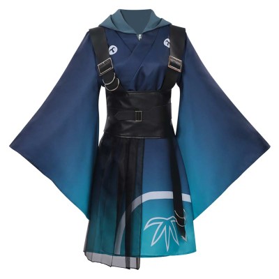 Cosmic Princess Kaguya Iroha‌ Sakayori Women Blue Kimono Cosplay Costume Halloween Carnival Outfit