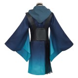 Cosmic Princess Kaguya Iroha‌ Sakayori Women Blue Kimono Cosplay Costume Halloween Carnival Outfit