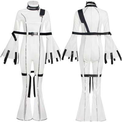 Code Geass C.C. Women White Cosplay Costume Halloween Carnival Outfit