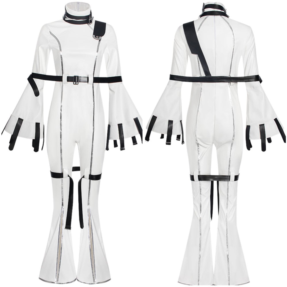 Code Geass C.C. Women White Cosplay Costume Halloween Carnival Outfit