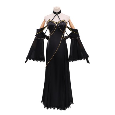 Code Geass C.C. Women Black Dress Cosplay Costume Halloween Carnival Outfit