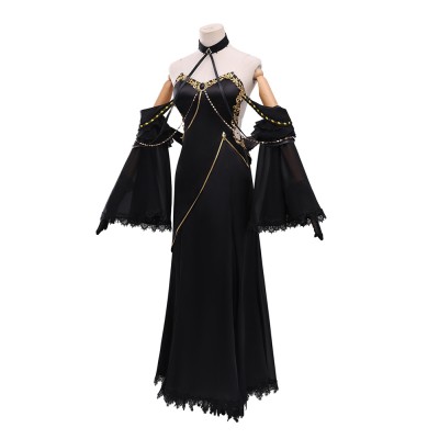 Code Geass C.C. Women Black Dress Cosplay Costume Halloween Carnival Outfit