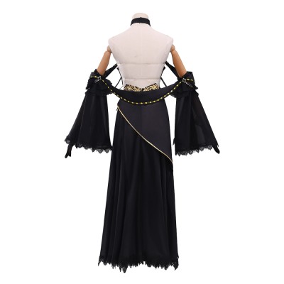 Code Geass C.C. Women Black Dress Cosplay Costume Halloween Carnival Outfit