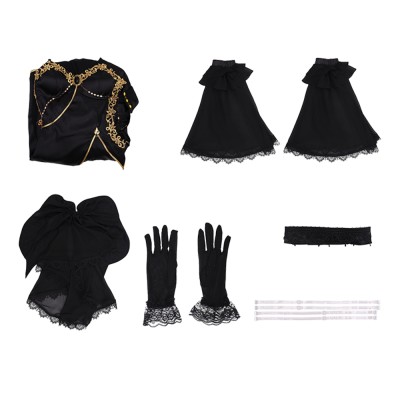 Code Geass C.C. Women Black Dress Cosplay Costume Halloween Carnival Outfit