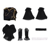 Code Geass C.C. Women Black Dress Cosplay Costume Halloween Carnival Outfit