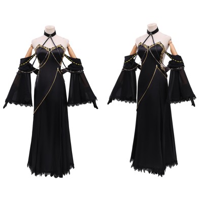 Code Geass C.C. Women Black Dress Cosplay Costume Halloween Carnival Outfit