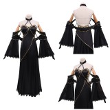 Code Geass C.C. Women Black Dress Cosplay Costume Halloween Carnival Outfit