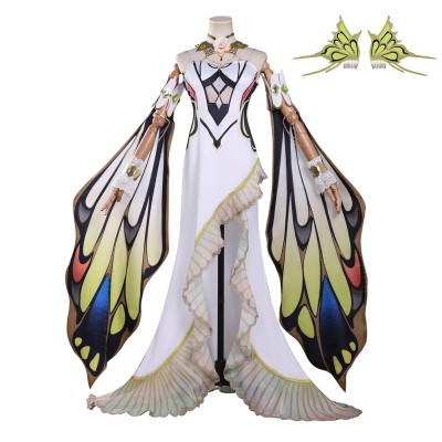 Code Geass C.C. White Dress Women Cosplay Costume Halloween Carnival Outfit