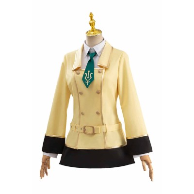 Code Geass 2024 C.C. Yellow Uniform Suit Cosplay Costume Halloween Carnival Outfit