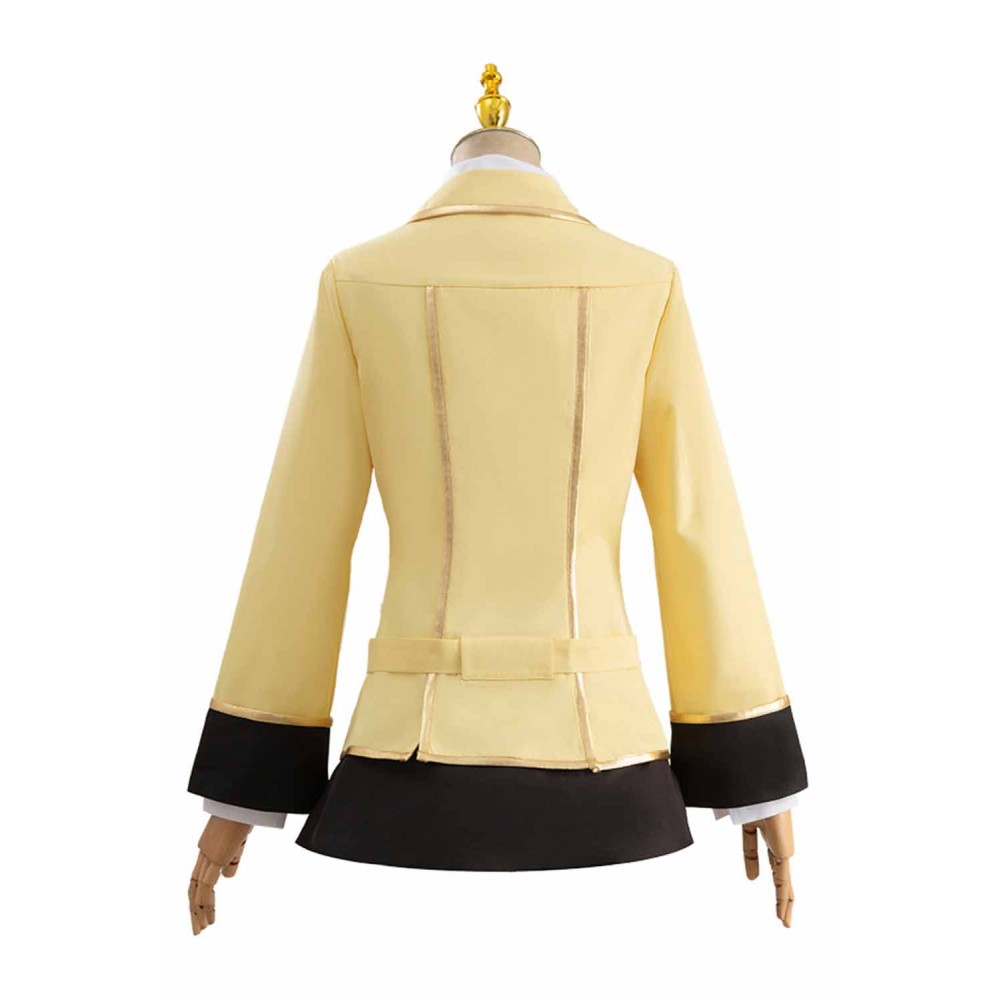 Code Geass 2024 C.C. Yellow Uniform Suit Cosplay Costume Halloween Carnival Outfit