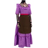 CoCo Imelda Women Purple Dress Cosplay Costume Halloween Carnival Outfit
