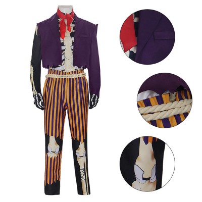 CoCo Hé‌ctor Rivera Purple Cosplay Costume Halloween Carnival Outfit