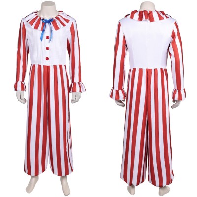 Clown in A Cornfield (2025) Flando the Clown Men Cosplay Costume Halloween Carnival Outfit