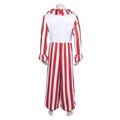 Clown in A Cornfield (2025) Flando the Clown Men Cosplay Costume Halloween Carnival Outfit