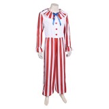 Clown in A Cornfield (2025) Flando the Clown Men Cosplay Costume Halloween Carnival Outfit