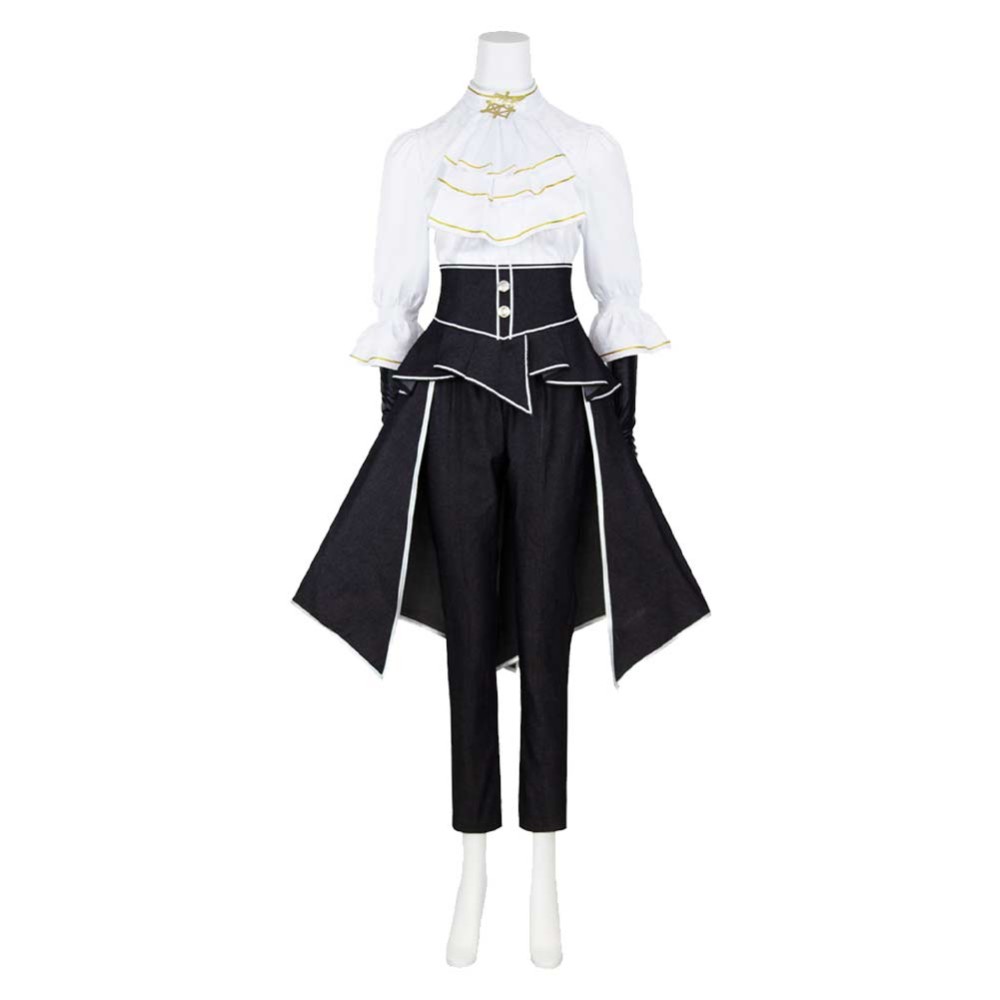 Clair Obscur Maelle Women White and Black Cosplay Costume Halloween Carnival Outfit