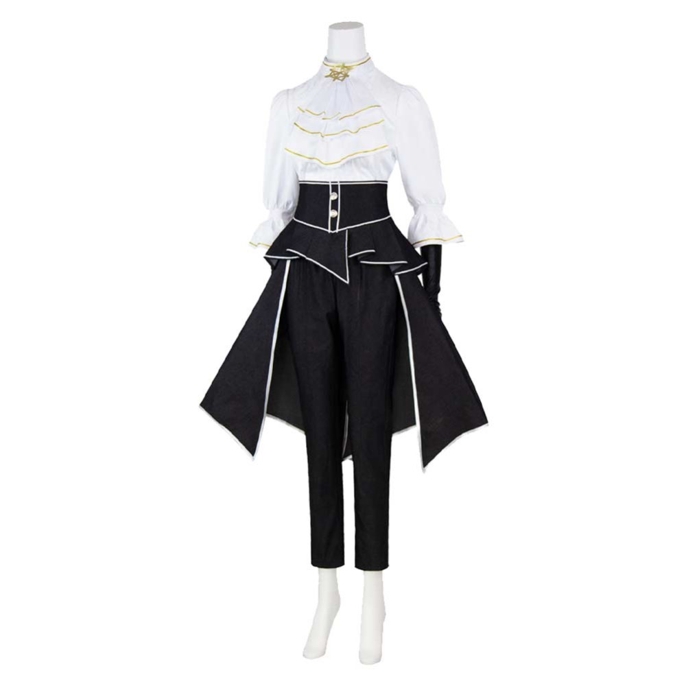Clair Obscur Maelle Women White and Black Cosplay Costume Halloween Carnival Outfit