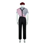 Clair Obscur Black‑and‑White stripes Gustave Cosplay Costume Halloween Carnival Outfit