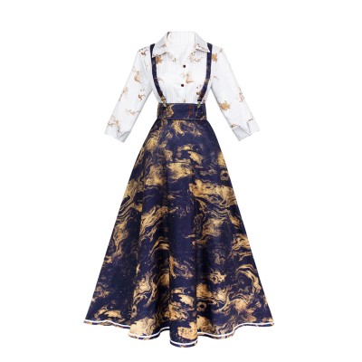 Clair Obscur：Expedition 33 Clea Women Blue Dress Cosplay Costume Halloween Carnival Outfit