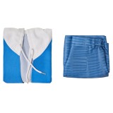 City The Animation Nagumo Midori Blue Hoodie Short Set Party Cosplay Costume Halloween Carnival