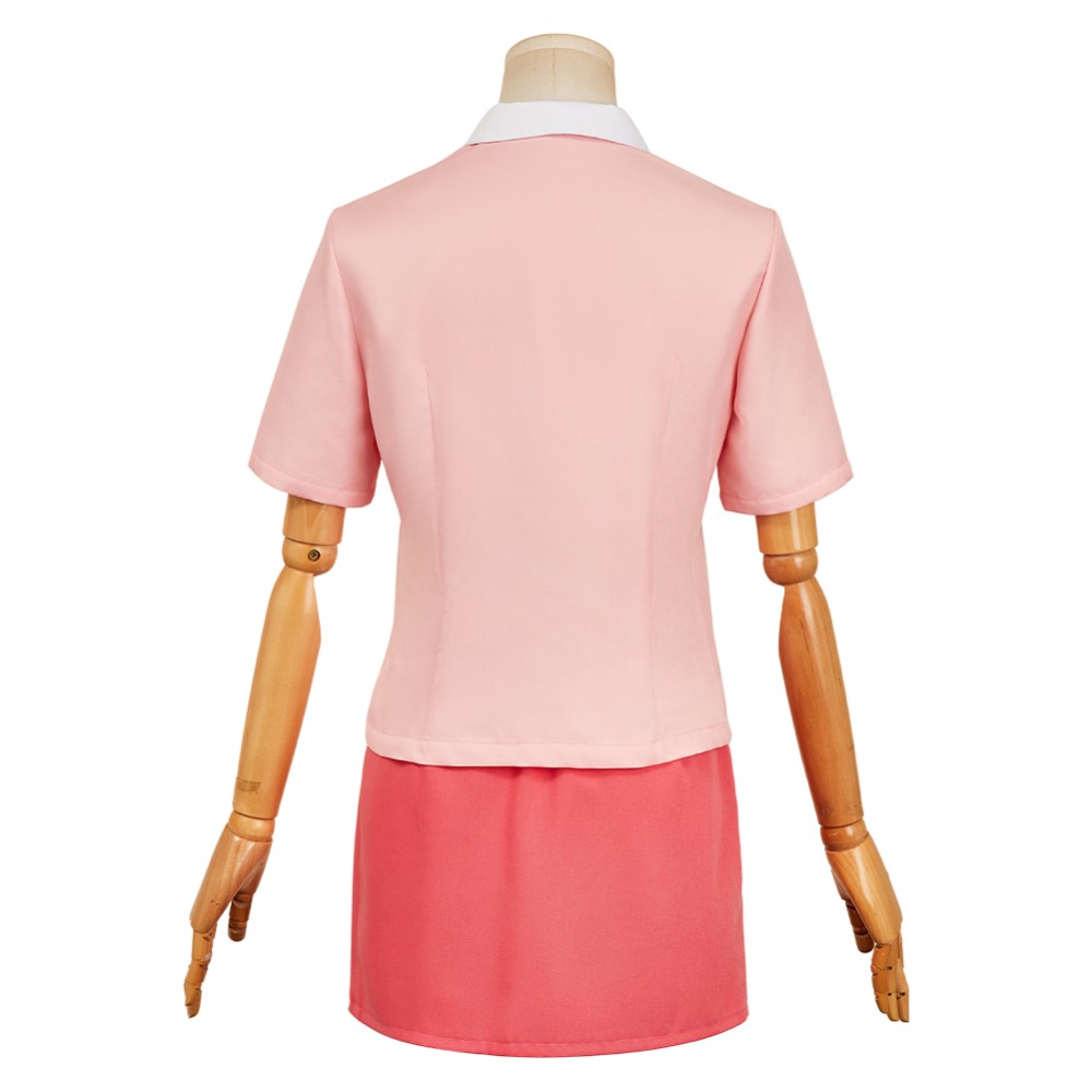 City The Animation Ayumu Niikura Pink Shirt Skirt Set Party Cosplay Costume Halloween Carnival