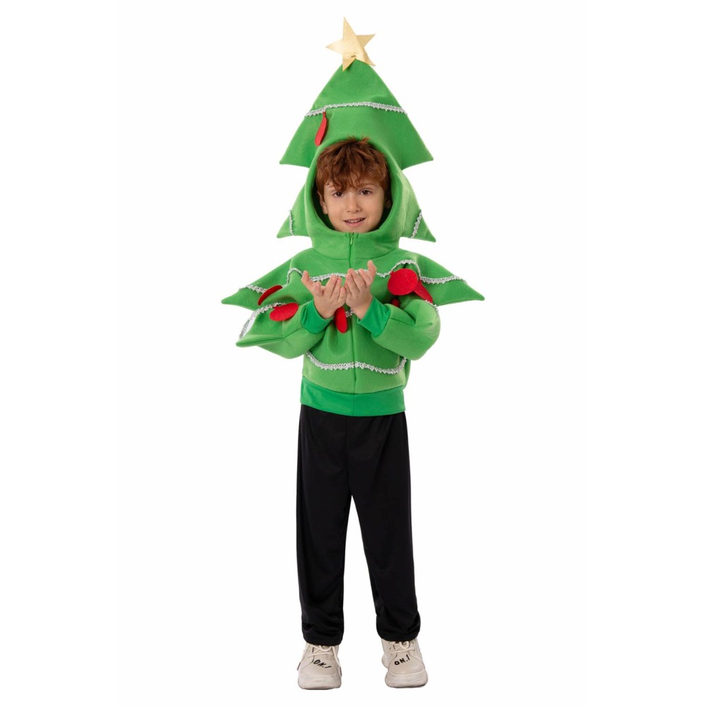 Christmas Tree Kids Children Jacket Suit Cosplay Costume Halloween Carnival Outfit