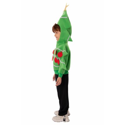 Christmas Tree Kids Children Jacket Suit Cosplay Costume Halloween Carnival Outfit