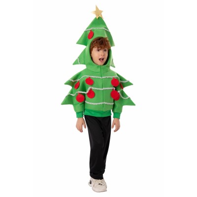 Christmas Tree Kids Children Jacket Suit Cosplay Costume Halloween Carnival Outfit