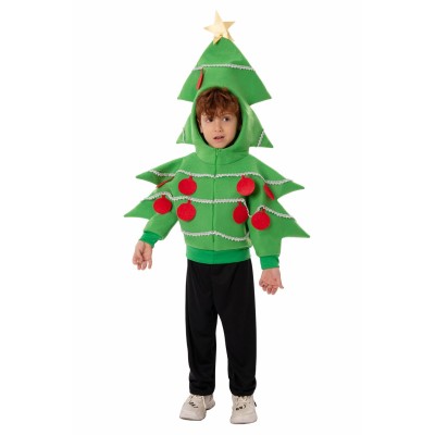 Christmas Tree Kids Children Jacket Suit Cosplay Costume Halloween Carnival Outfit