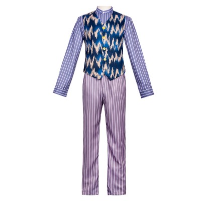 Charlie and the Chocolate Factory Young Willy Wonka Red Cosplay Costume Halloween Carnival Outfit